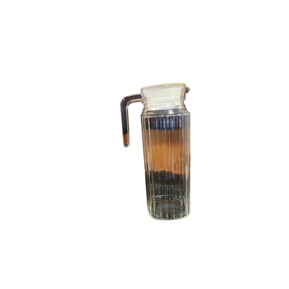 Vintage Glass Refrigerator 1 Qt Container